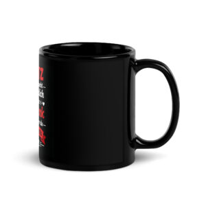 Schwarze glänzende Tasse